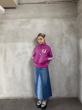 「でにむ」｜「アイテム（ブルゾン）」を使った、★nana★さん（レディース・160cm）の冬コーディネート
