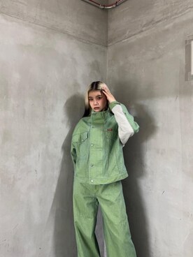 「ワイドパンツ 」｜「アイテム（デニムジャケット）」を使った、★nana★さん（レディース・160cm）の冬コーディネート