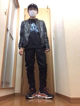 「KANGOL（カンゴール）のアイテム（パンツ）」を使った、まっちゃんさん（メンズ・164cm）の秋コーディネート