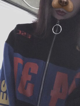 「esc studioのアイテム（その他アウター、ブラック系）」を使った、る子さん（レディース・163cm）の冬コーディネート