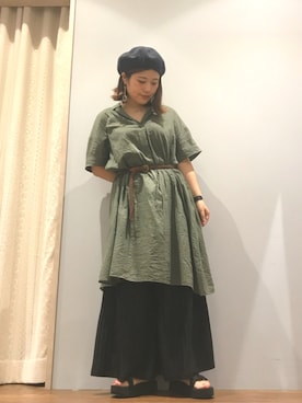 「着やせコーデ」｜mamimiさん（レディース・151cm）の夏コーディネート