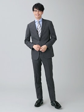 「アイテム（ネクタイ）」を使った、TOKYO_SHIRTSさん（メンズ・181cm）の冬コーディネート