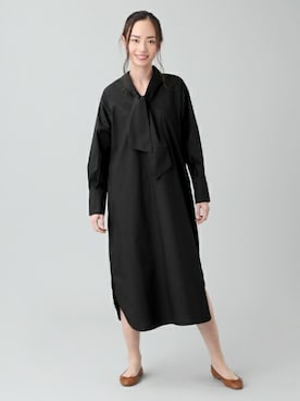 「スリットワンピース」｜TOKYO_SHIRTSさん（レディース・173cm）の冬コーディネート