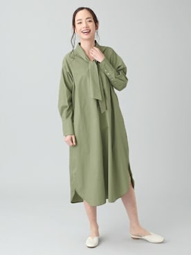 「ワーママコーデ」｜「アイテム（ワンピース/ドレス）」を使った、TOKYO_SHIRTSさん（レディース・173cm）の冬コーディネート