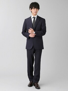 「新生活」｜TOKYO_SHIRTSさん（メンズ・181cm）の冬コーディネート