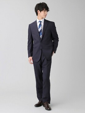 「新生活」｜TOKYO_SHIRTSさん（メンズ・183cm）の冬コーディネート