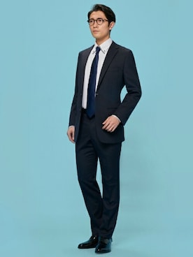 「アイテム（ネクタイ）」を使った、TOKYO_SHIRTSさん（メンズ・180cm）の冬コーディネート