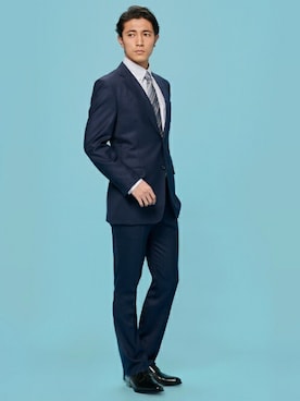 「ドレスシャツ」｜TOKYO_SHIRTSさん（メンズ・180cm）の冬コーディネート