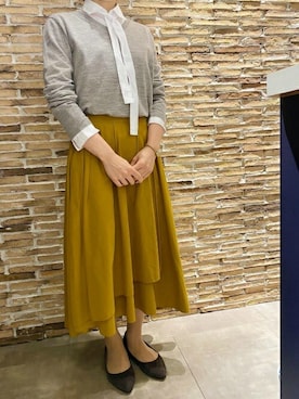「ワーママコーデ」｜TOKYO_SHIRTSさん（メンズ・156cm）の冬コーディネート