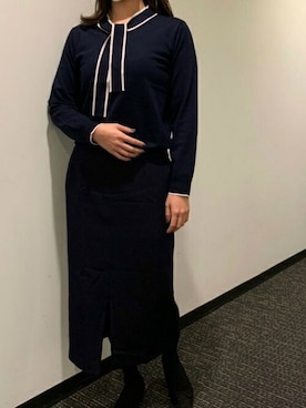 「春ニット」｜TOKYO_SHIRTSさん（レディース・161cm）の冬コーディネート
