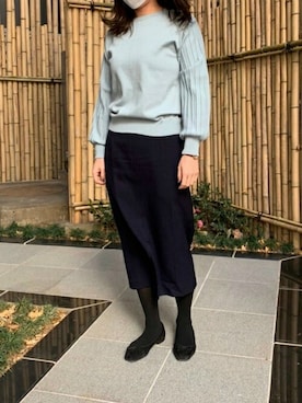 「春ニット」｜TOKYO_SHIRTSさん（レディース・161cm）の冬コーディネート