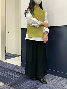 「春ニット」｜TOKYO_SHIRTSさん（レディース・160cm）の冬コーディネート