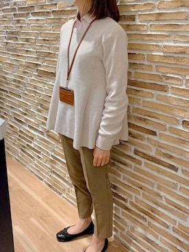 「春ニット」｜TOKYO_SHIRTSさん（レディース・156cm）の冬コーディネート