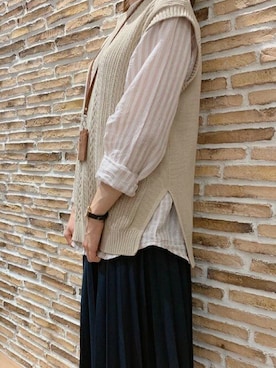 「春ニット」｜TOKYO_SHIRTSさん（レディース・156cm）の春コーディネート