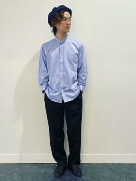 「アイテム（ビジネスシャツ）」を使った、TOKYO_SHIRTSさん（メンズ・167cm）の春コーディネート