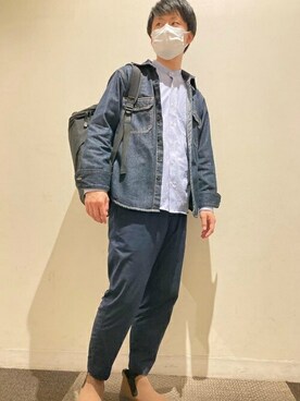 「アイテム（ビジネスシャツ）」を使った、TOKYO_SHIRTSさん（メンズ・171cm）の春コーディネート