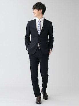 「アイテム（ネクタイ）」を使った、TOKYO_SHIRTSさん（メンズ・183cm）の春コーディネート