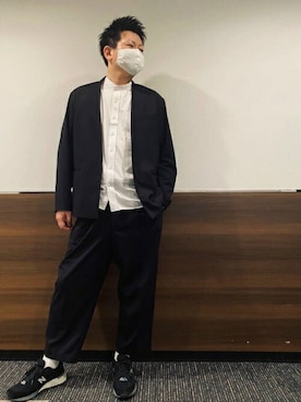 「アイテム（ビジネスシャツ）」を使った、TOKYO_SHIRTSさん（メンズ・181cm）の春コーディネート