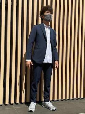 「アイテム（ビジネスシャツ）」を使った、TOKYO_SHIRTSさん（メンズ・173cm）の春コーディネート
