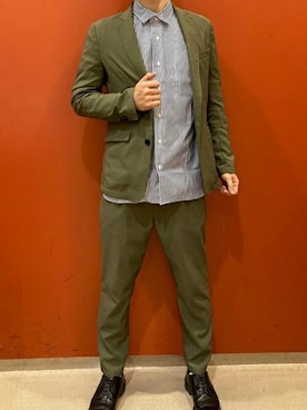 「アイテム（ビジネスシャツ）」を使った、TOKYO_SHIRTSさん（メンズ・170cm）の春コーディネート