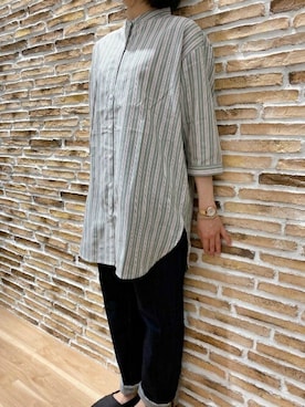 「日焼け対策」｜「アイテム（ワンピース/ドレス）」を使った、TOKYO_SHIRTSさん（レディース・156cm）の春コーディネート