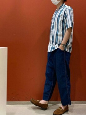 「アイテム（ビジネスシャツ）」を使った、TOKYO_SHIRTSさん（メンズ・170cm）の春コーディネート