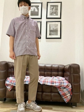 「Pitta Re:)（ピッタリ）のアイテム（シャツ/ブラウス）」を使った、TOKYO_SHIRTSさん（メンズ・171cm）の夏コーディネート