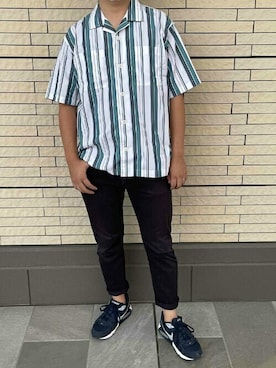 「アイテム（ビジネスシャツ）」を使った、TOKYO_SHIRTSさん（メンズ・170cm）の夏コーディネート