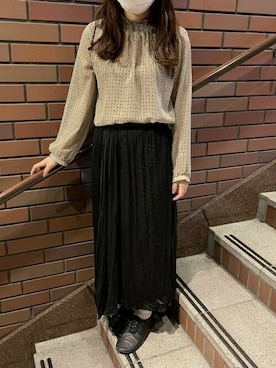 「シャーリング」｜TOKYO_SHIRTSさん（レディース・148cm）の秋コーディネート