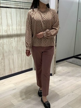 「シャーリング」｜TOKYO_SHIRTSさん（レディース・164cm）の秋コーディネート