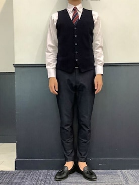「かっちり」｜TOKYO_SHIRTSさん（メンズ・173cm）の秋コーディネート