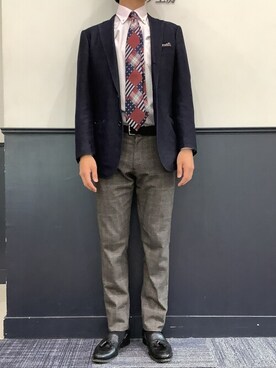 「チェック柄に恋してる」｜TOKYO_SHIRTSさん（メンズ・173cm）の秋コーディネート