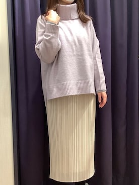 「ラベンダー」｜TOKYO_SHIRTSさん（レディース・158cm）の秋コーディネート