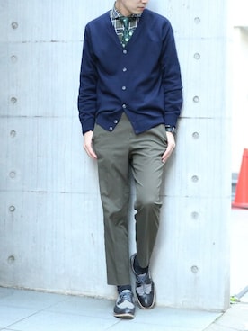 「アイテム（ネクタイ）」を使った、TOKYO_SHIRTSさん（メンズ・176cm）の冬コーディネート