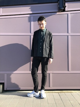 「アイテム（カーディガン/ボレロ）」を使った、TOKYO_SHIRTSさん（メンズ・180cm）の冬コーディネート