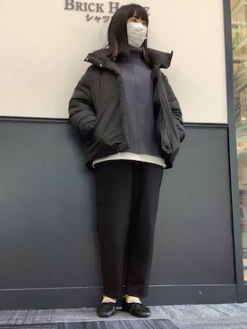 「ロンT」｜TOKYO_SHIRTSさん（レディース・160cm）の冬コーディネート