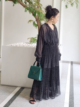 「Cepica（セピカ）のアイテム（ワンピース/ドレス）」を使った、ashimayuさん（レディース・153cm）の春コーディネート
