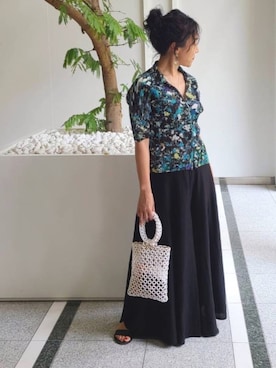 「Cepica（セピカ）のアイテム（パンツ）」を使った、ashimayuさん（レディース・153cm）の夏コーディネート