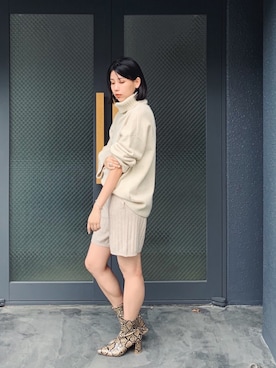 古屋美咲さん(レディース・166cm)の冬コーディネート