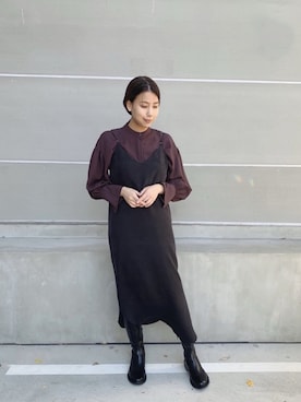 古屋美咲さん(レディース・166cm)の秋コーディネート