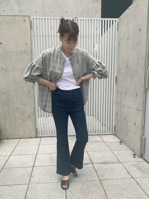 eL】Tight Flare DenimPants/894879（デニムパンツ）｜eL（エル