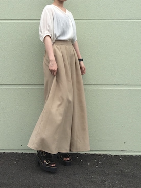 「スカンツ、キレイめ」｜RIRU  さん（レディース・149cm）の春コーディネート
