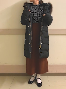 「Te chichi（テチチ）のアイテム（ダウンジャケット/コート）」を使った、RIRU  さん（レディース・149cm）の冬コーディネート