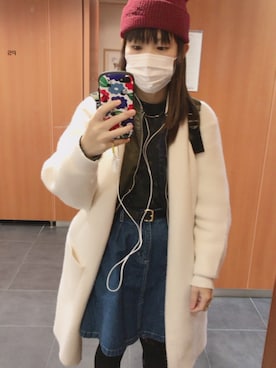 「Right-on（ライトオン）のアイテム（ブルゾン）」を使った、Yukkoさん（レディース・153cm）の冬コーディネート