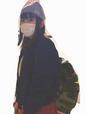 「近所」｜「アイテム（ジャケット/アウター）」を使った、Yukkoさん（レディース・153cm）の冬コーディネート