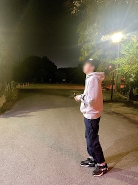 「アイテム（パーカー）」を使った、y.sさん（メンズ・169cm）の秋コーディネート