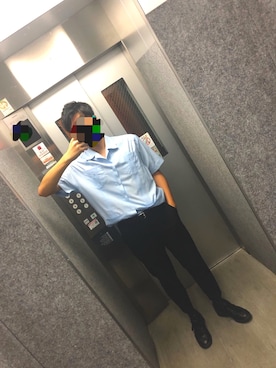 「the havanera coのアイテム（シャツ/ブラウス、ブルー系）」を使った、koさん（メンズ・177cm）の夏コーディネート