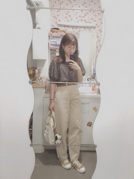 「MUJI」｜「アイテム（アクセサリー）」を使った、🍪norabearさん（レディース・160cm）の夏コーディネート