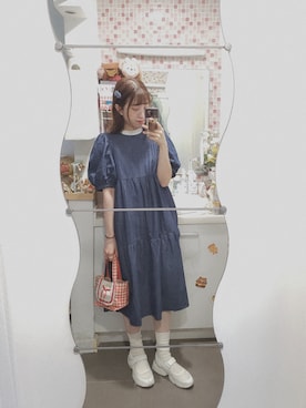 「RANDA」｜「アイテム（スニーカー）」を使った、🍪norabearさん（レディース・160cm）の春コーディネート