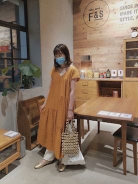 「axes femme（アクシーズファム）のアイテム（キャミソール）」を使った、🍪norabearさん（レディース・160cm）の夏コーディネート